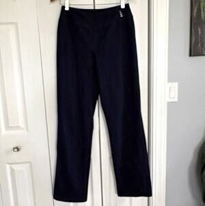 Lands End Navy Blue Leggings Women’s Small Tall S/T 6-8 Athletic Workout Stretch